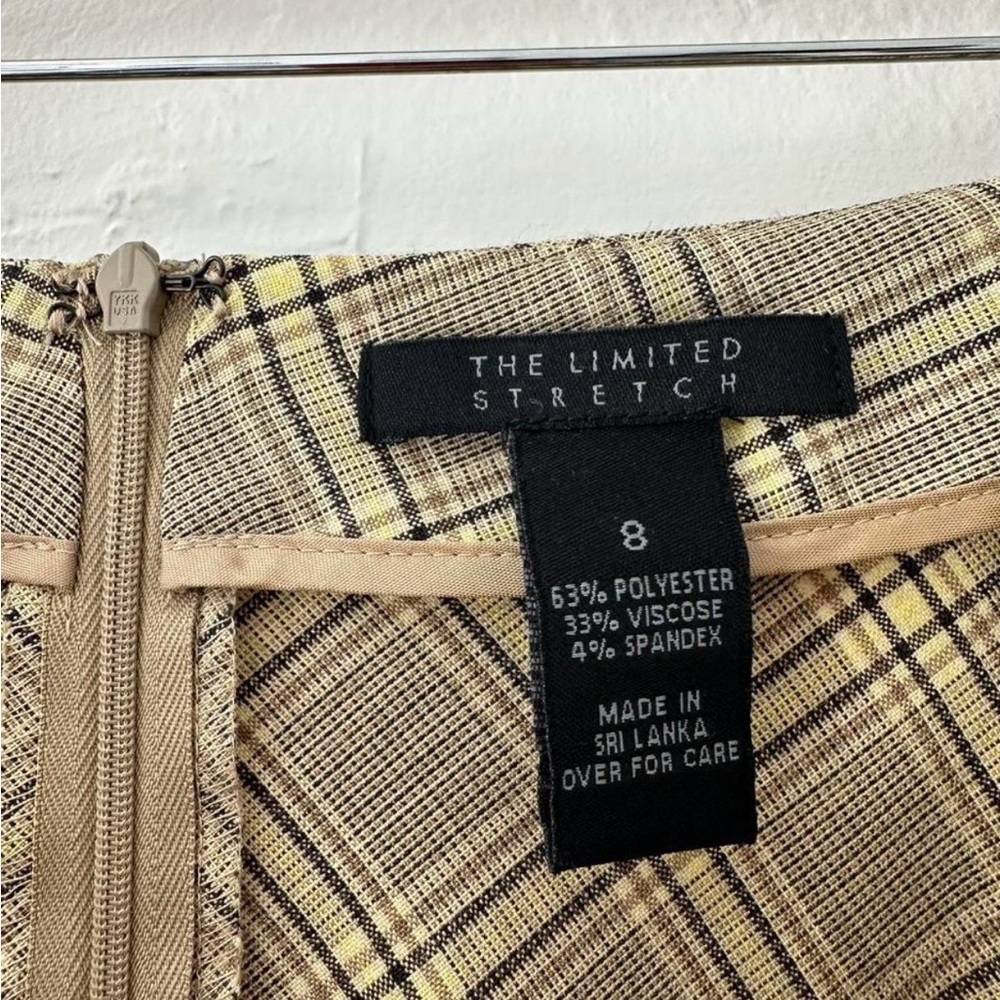 The Limited Plaid Mini Skirt in Brown and Tan - Picture 4 of 4